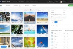 A screen shot of a photo gallery with many pictures.