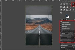 Photo being edited in GIMP