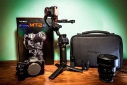 Hohem mt2 gimbal and accessories.