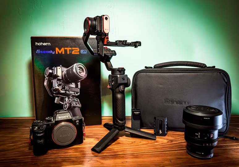 Hohem mt2 gimbal and accessories.