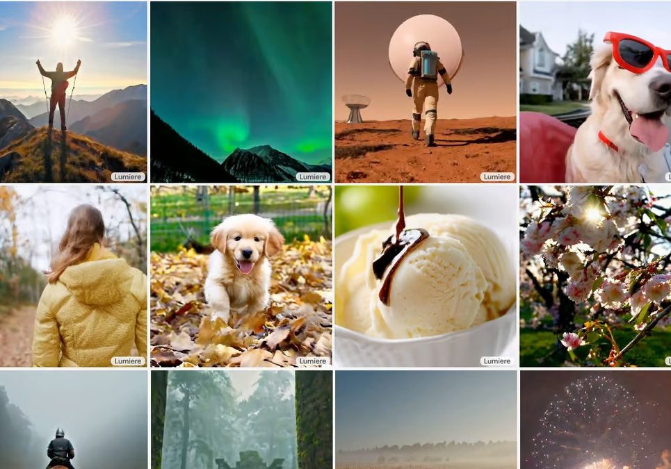 A collage of images of people and animals.