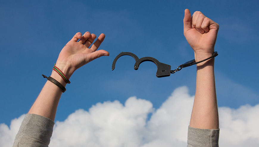 taking off handcuffs