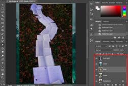 A photo of a book in adobe photoshop.