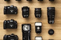 Cameras on a table