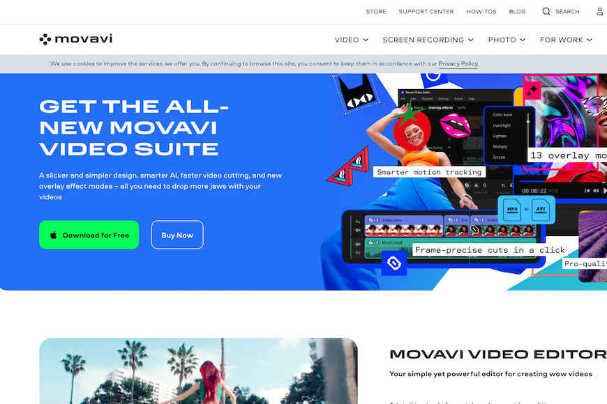 Movavi video editor.