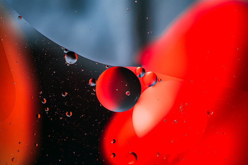 Types of photography: abstract art.