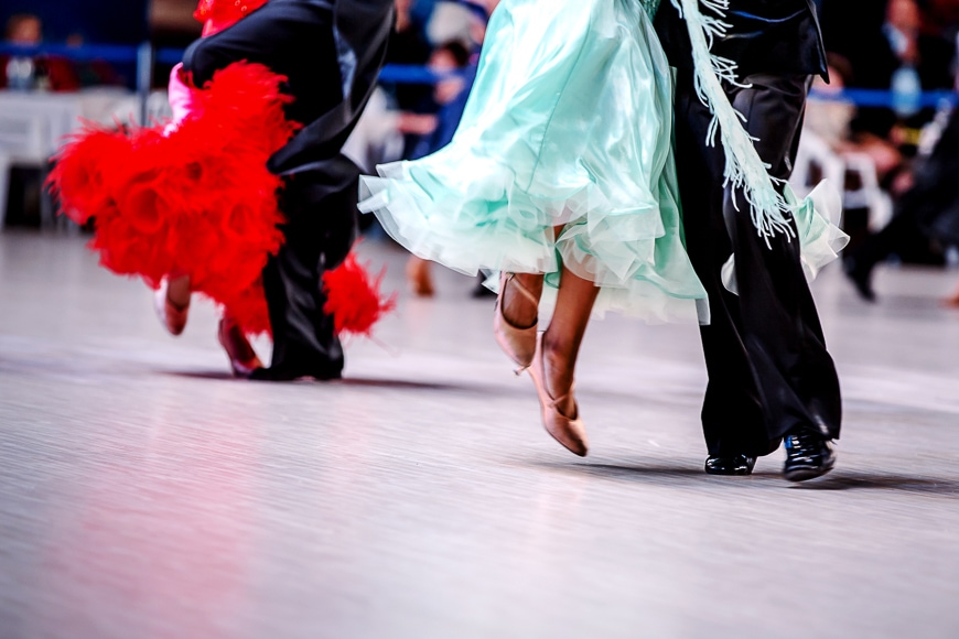 People dancing.