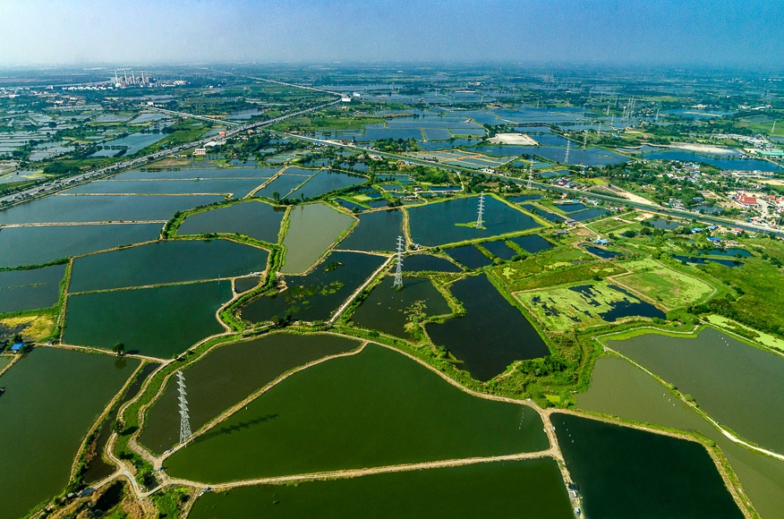 Aerial landscape photography.