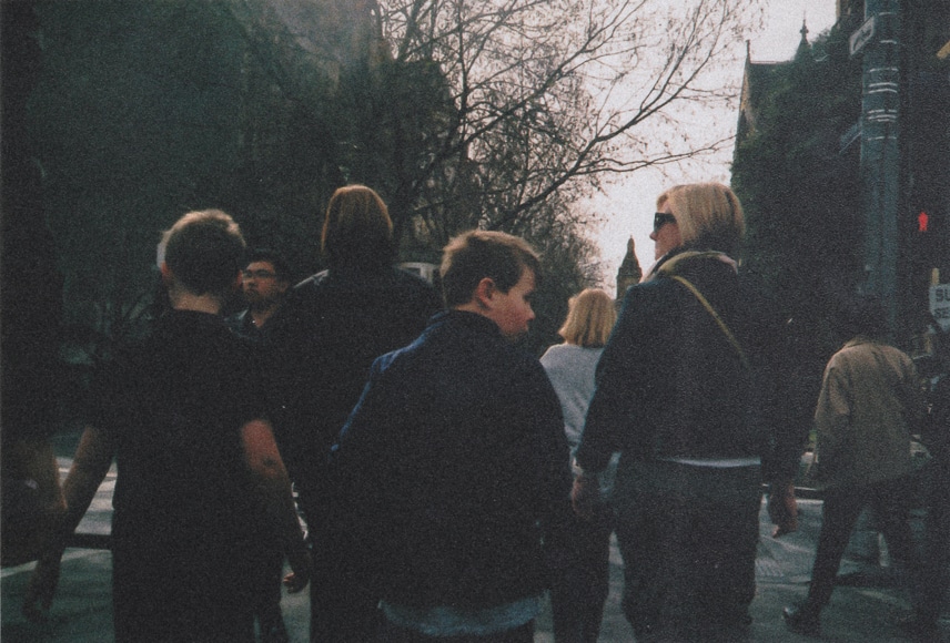 A pinhole machine creates a hazy image.