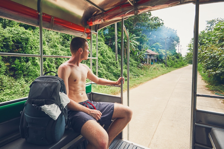 Travel through Asian landscape.