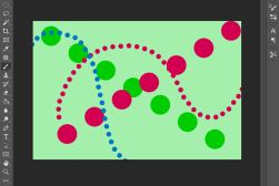 Adobe photoshop tutorial on how to create a dot pattern.